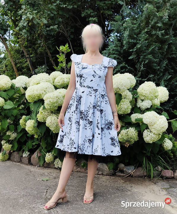 Sukienka retro Hearts Roses plus size 46 3XL Spódnice i sukienki Szczecin
