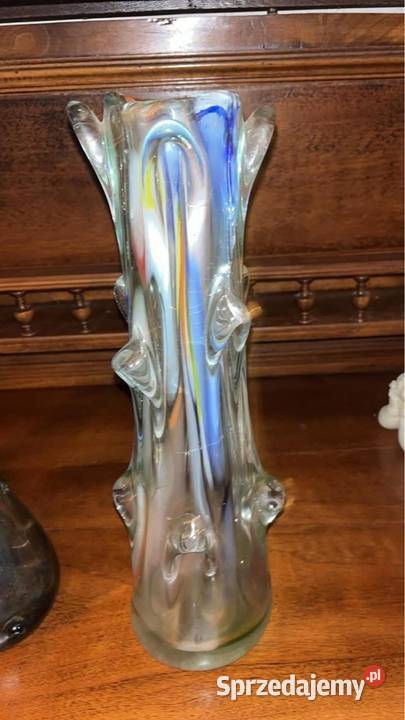 Wazon szklany Sękacz Czasy Prl Gdańsk