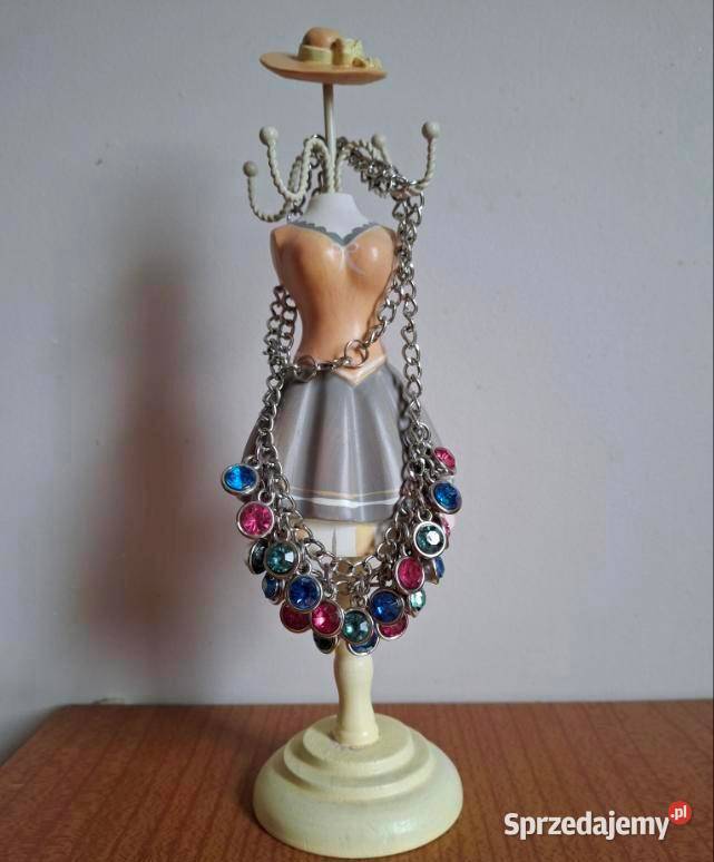 Elegancki modny naszyjnik w kolorze srebra z Lublin