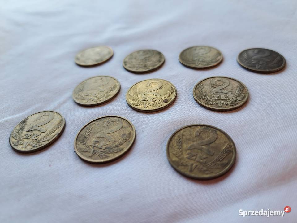 Monety 2 10 sztuk 1979r80r82r85r87r88 małopolskie Brzesko