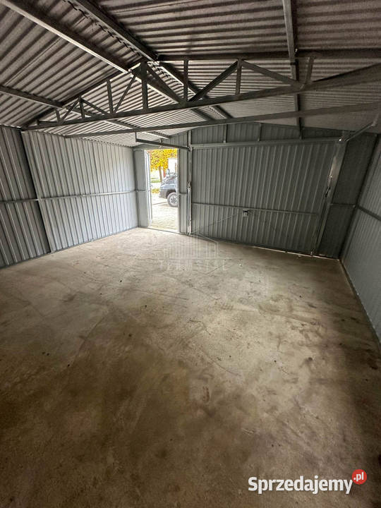 Garaż blaszany 5x5m Brama uchylna drzwi okno Rzeszów