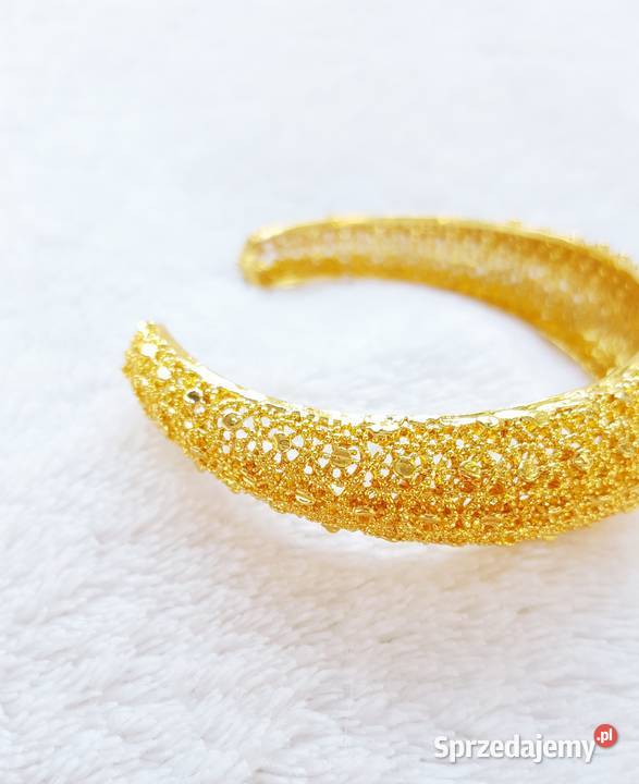 Nowa bransoletka arabska złoty kolor duża bangla Szczecin