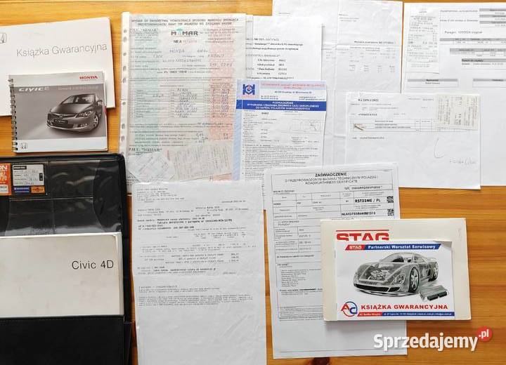 Honda Civic 8 VIII sedan 18 vtec LPG 2 komplety podkarpackie