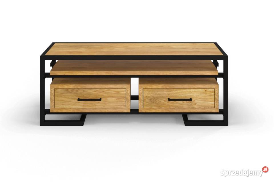 Szafka RTV Loftowa Dębowa RAVA