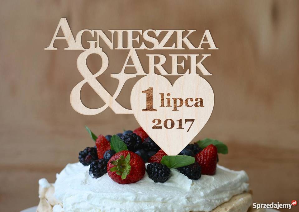 Topery toper dekoracja spersonalizowana na tort Rzeszów