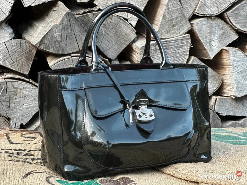 Torebka Lakierowana Butelkowa Zieleń Piękna Moda i Styl Warszawa