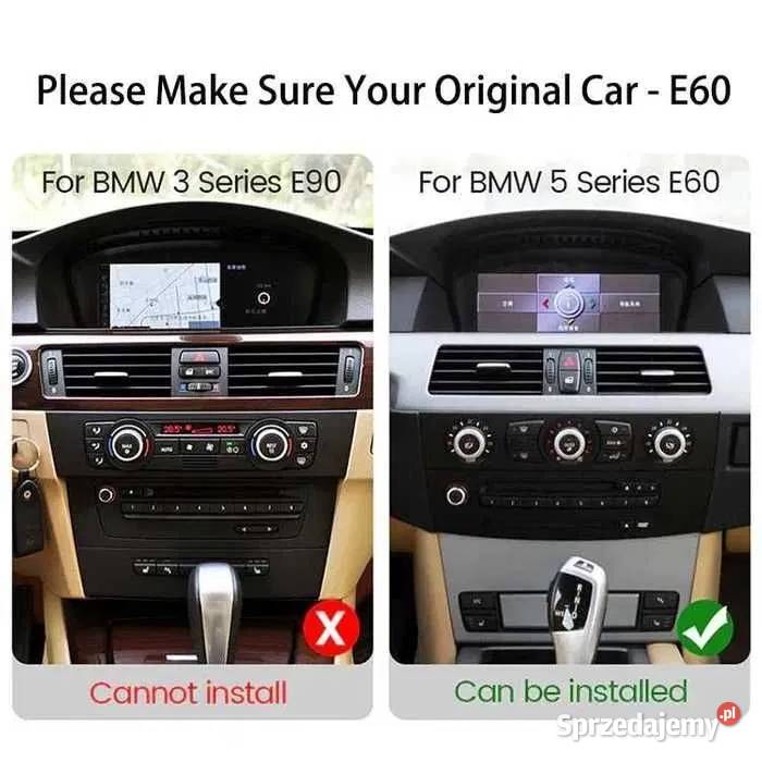 Radio Android 12 BMW serii 5 E60 E61 E62 ccc cic śląskie Ożarowice sprzedam