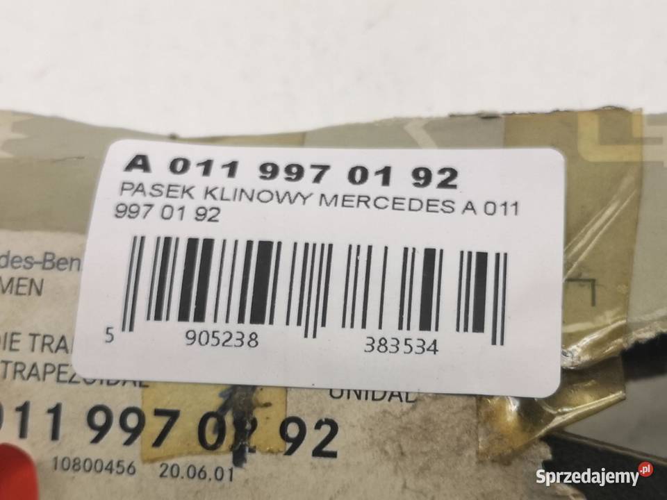 PASEK KLINOWY MERCEDES CLK C208 A208 9702 NOWY lubelskie