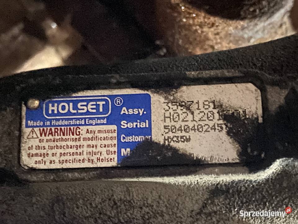 Turbo HX35W 3597181 504040245 IVECO EURO CARGO sprzedam