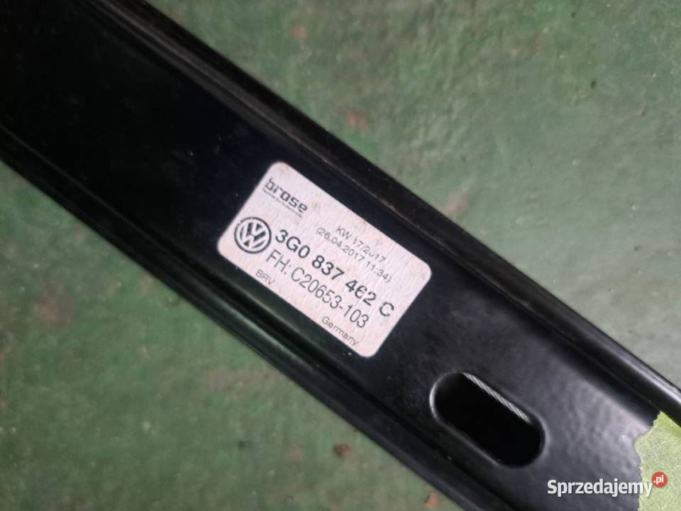 Passat b8 podnośnik szyby prawy przód 3g837462c Gorzów Wielkopolski