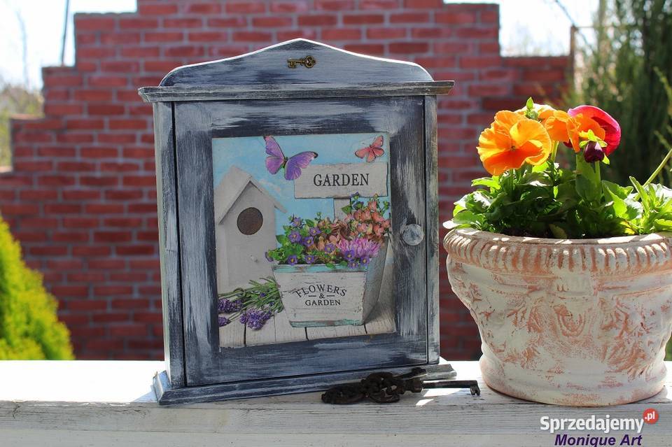 Sielska szafka na klucze shabby chic ogród Dekoracje i ozdoby Jelcz-Laskowice