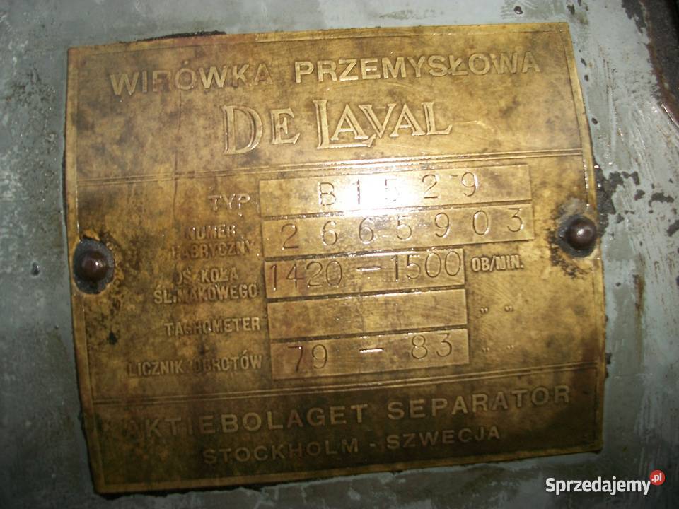 Wirówka do oleju B1529 De Laval Olkusz