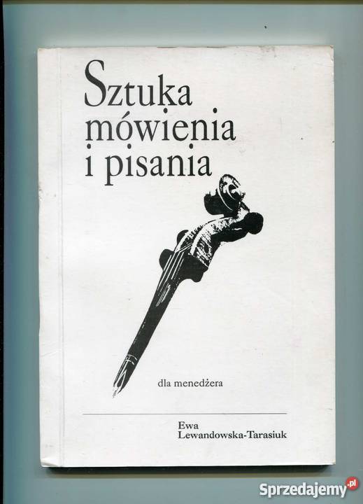 Sztuka mówienia i pisania menedżera Szczecin sprzedam