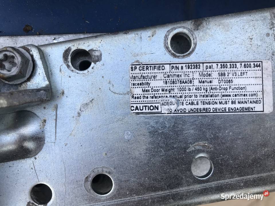 Brama garażowa przemysłowa sprzedam