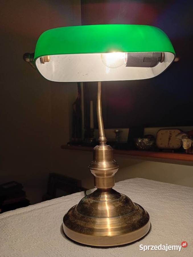 Lampa biurkowa bankierska łódzkie sprzedam