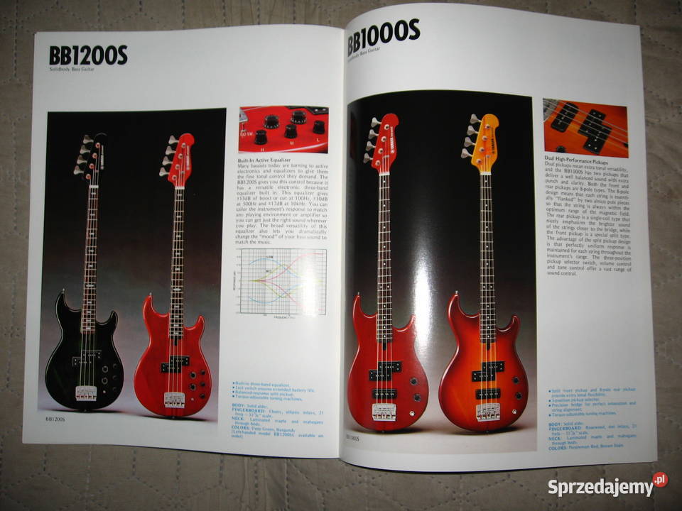 Yamaha Electric Guitars katalog gitar Kępice sprzedam