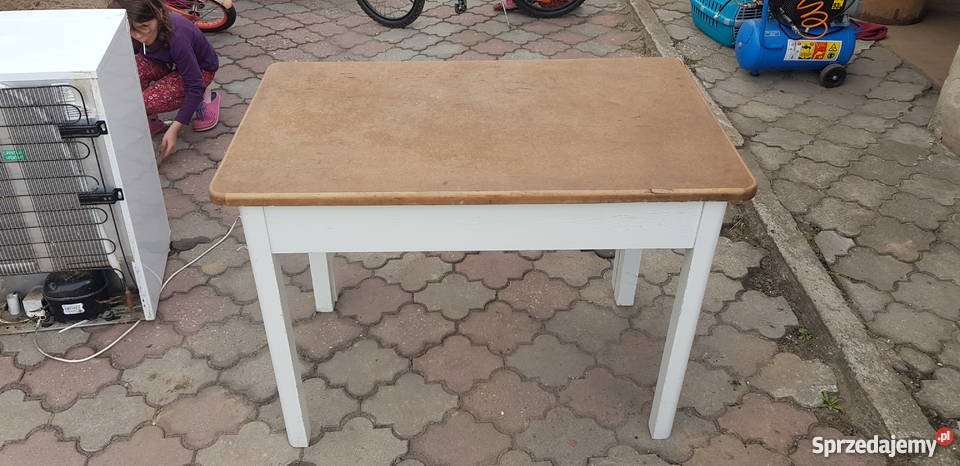 Stary stół kuchenny Vintage Żużela