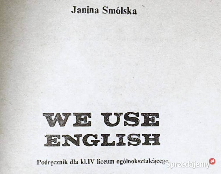 We use english kl 4 Janina Smólska Chełm