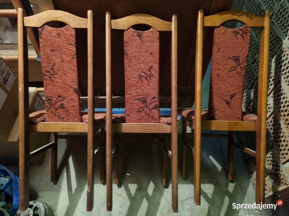 Krzesła drewniane tapicerowane 3 Kraków