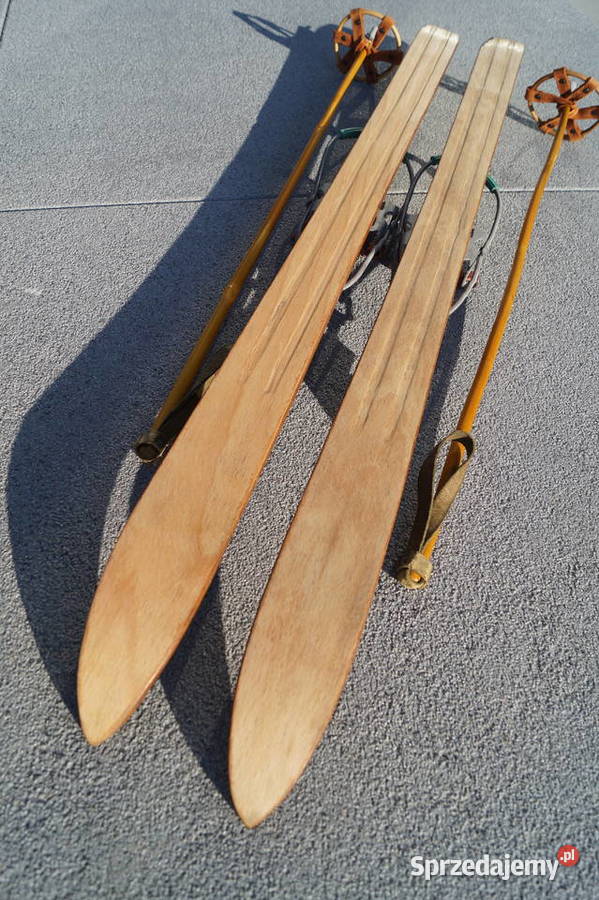 Stare narty dziecięce 100 kijki Pruchnik