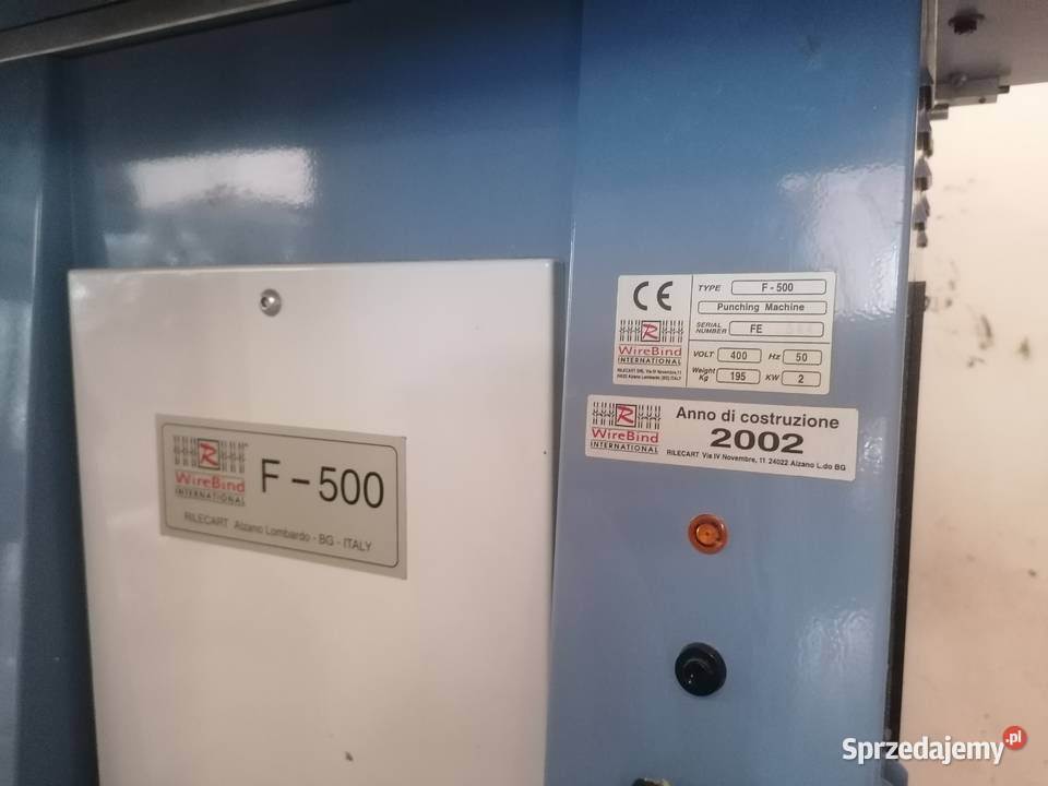 Perforator WireBind F500 oprawa spiralna Produkcja mazowieckie Wiązowna