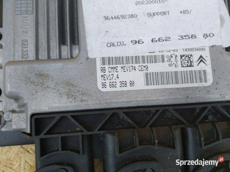 STEROWNIK SILNIKA KOMPUTER PEUGEOT 966235880 osobowe Gliwice