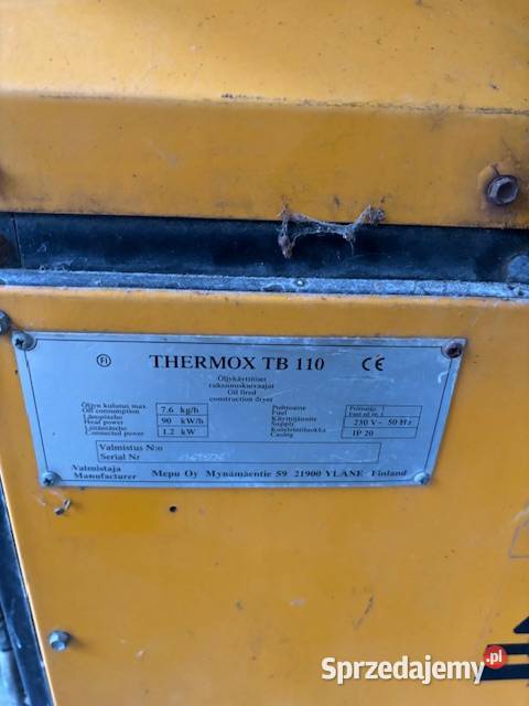 Thermox 110 TB nagrzewnica spalinowa Chełm sprzedam