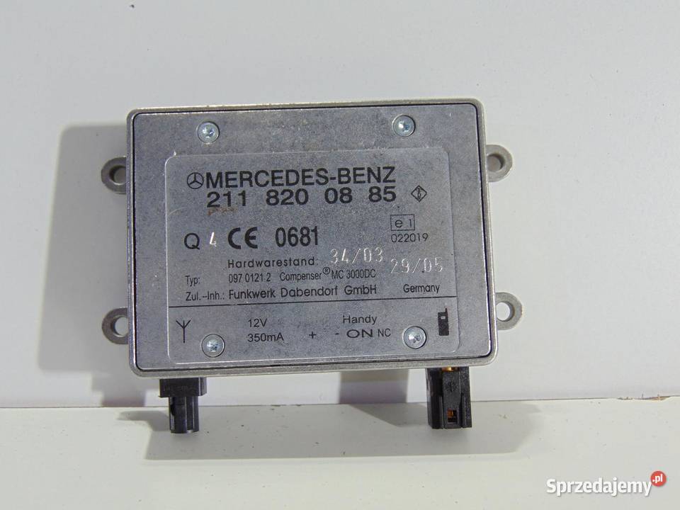 WZMACNIACZ ANTENY MERCEDES W219 2118200885 Panele sterowania, przełączniki