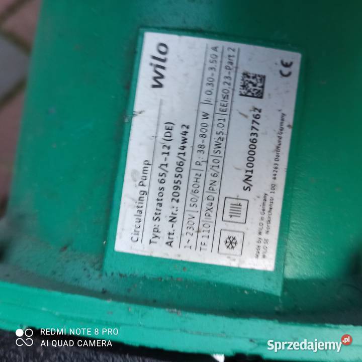 Pompa Wilo Pompy Nowy Tomyśl sprzedam