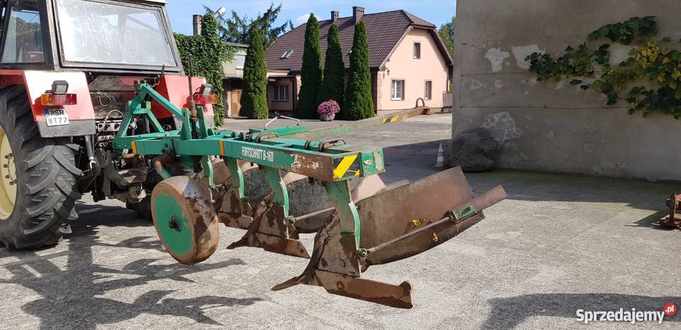 Pług 4skibowy FORTSCHRITT nieuszkodzony wielkopolskie Środa Wielkopolska