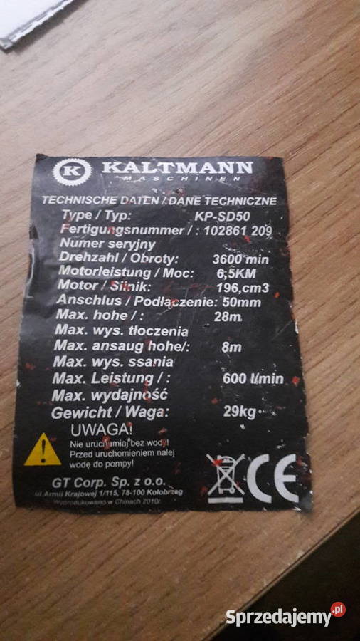 Silnik KALTMANN 65 Sarzyna