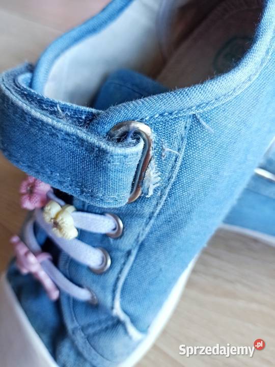 Trampki dziewczęce denim 29 Pozostałe Płock