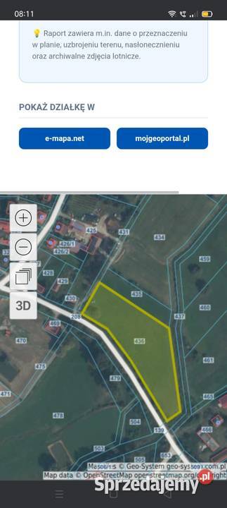 Spszedam łąkę 0m lubelskie Iłowiec