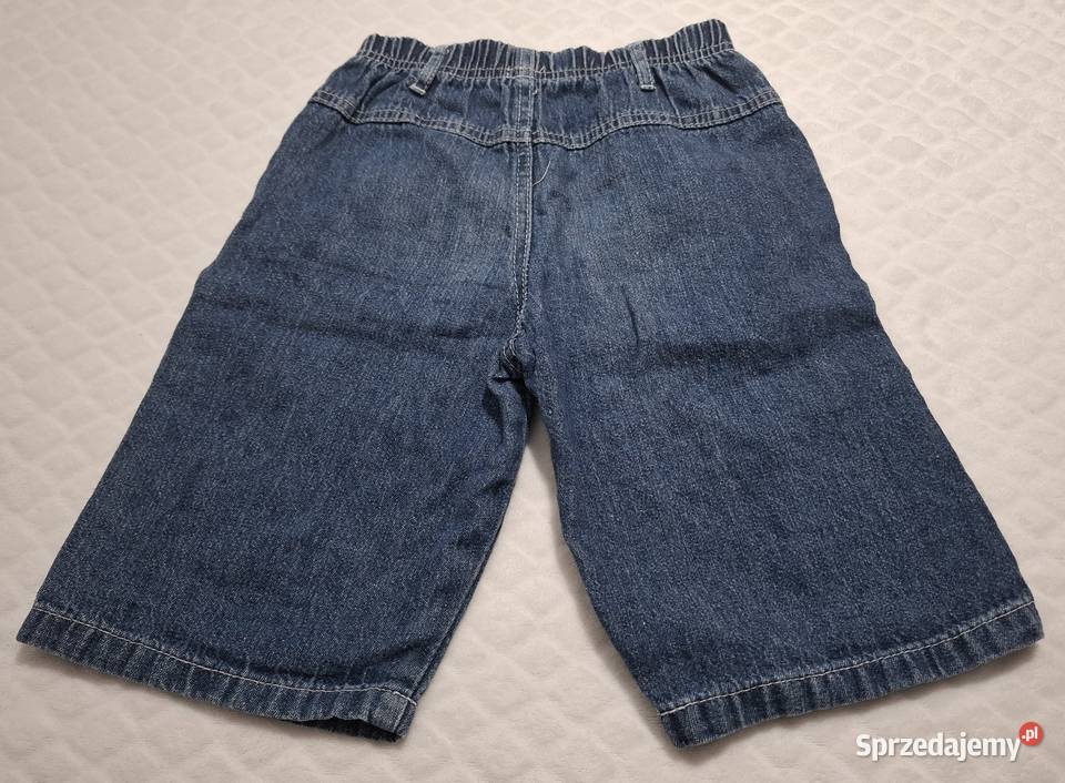 Krótkie spodenki dżinsowe uniseks niebieskie 114 chłopiec śląskie Czeladź