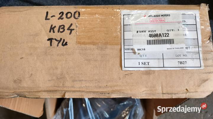 Szczęki hamulcowe tył Mitsubishi L200 KOMPLET Dębowiec sprzedam