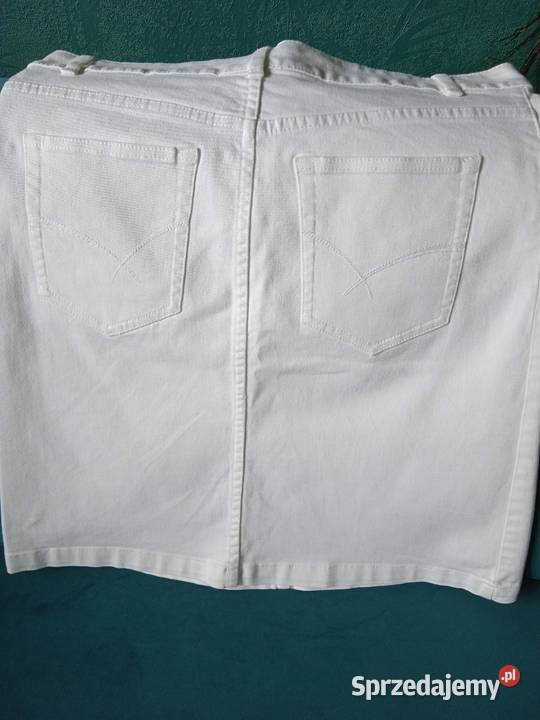 BIAŁA MARKOWA SPÓDNICZKA DŻINSOWA FLASH JEANS r Spódnice i sukienki wielkopolskie Piła