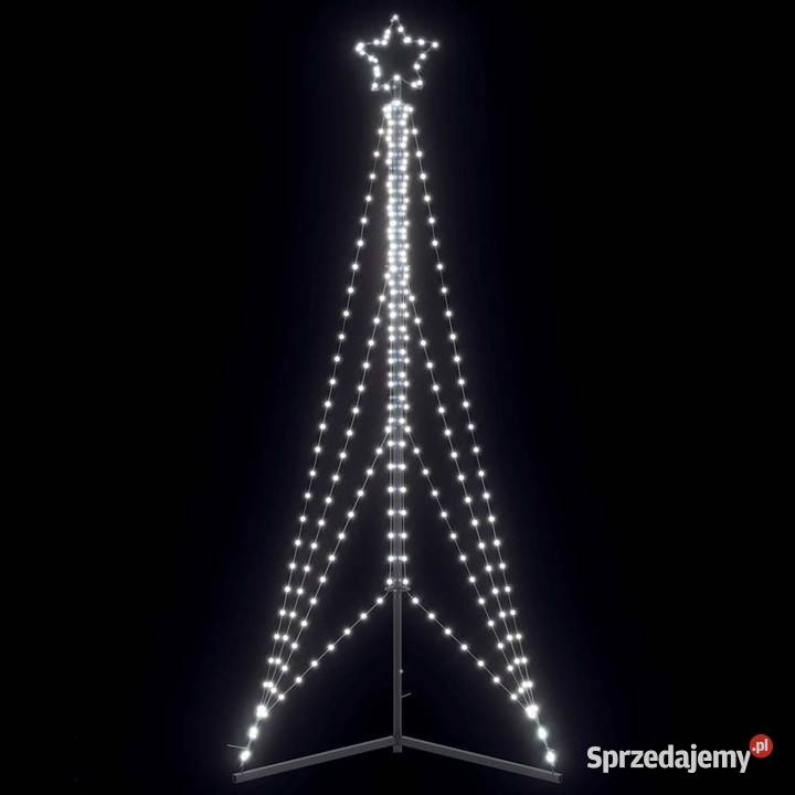 vidaXL Choinka LED 483 diody LED Zimna biel 240