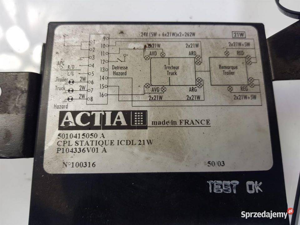 MODUŁ RENAULT MIDLUM 180 5010415050 Lipno sprzedam