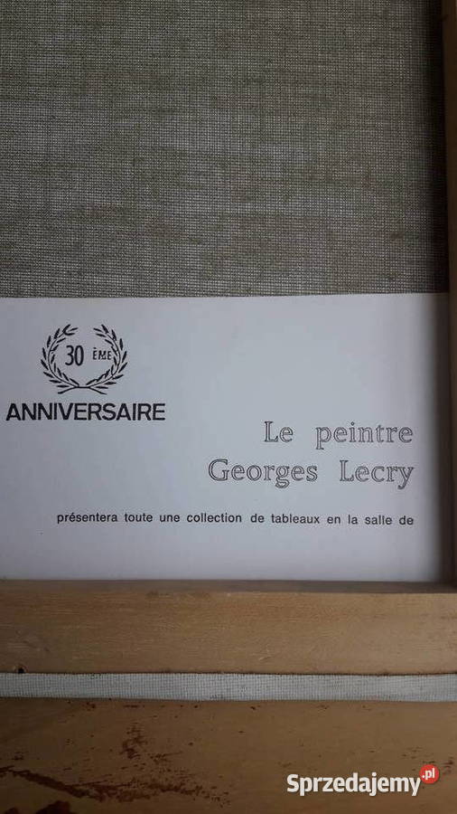 Obraz olejny belgijskiego malarza G Lecry Kwiaty Piła