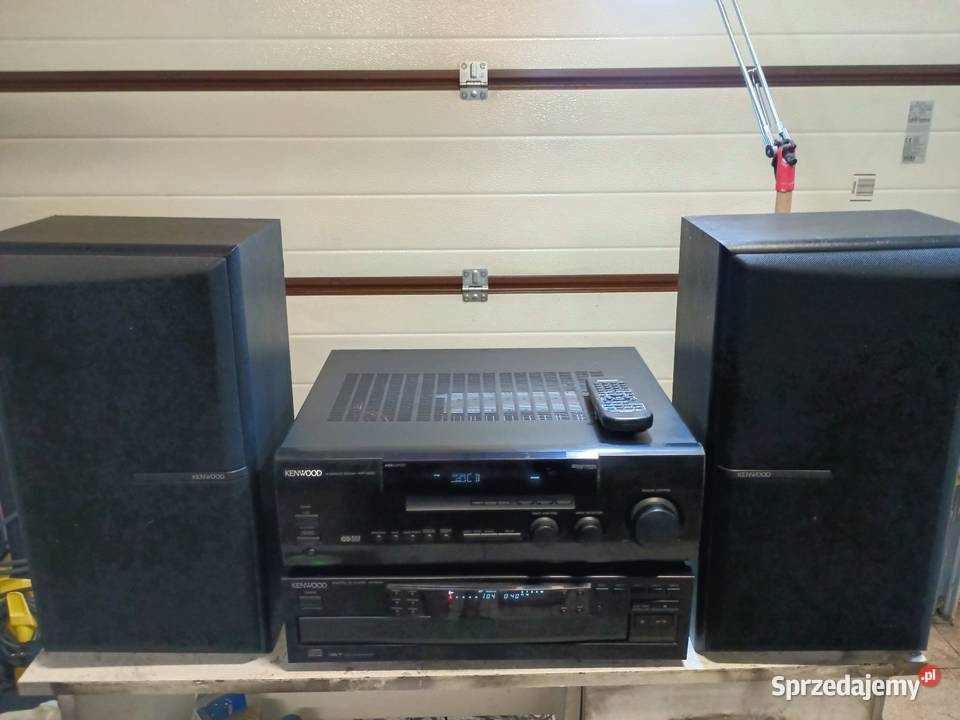 Zestaw stereo z kolumnami KENWOOD pilot Lubin sprzedam