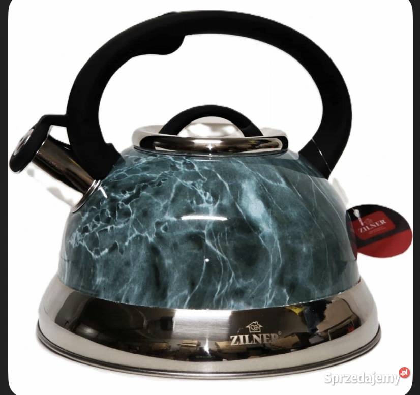 79 Czajnik stalowy 3L Zilner kolor szary czarny Zabrze