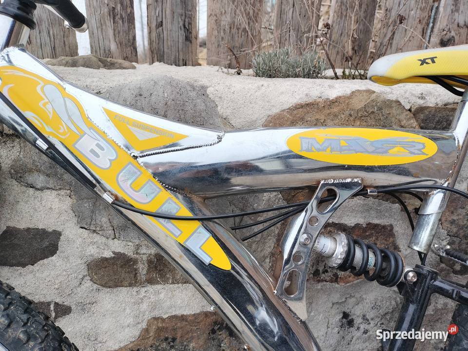Bull full suspension srebrny rower górski pełna Urszulin