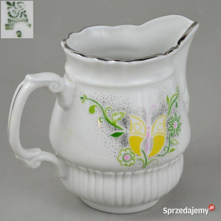 Mlecznik porcelana motyl wśród kwiatów Włocławek Bronisze