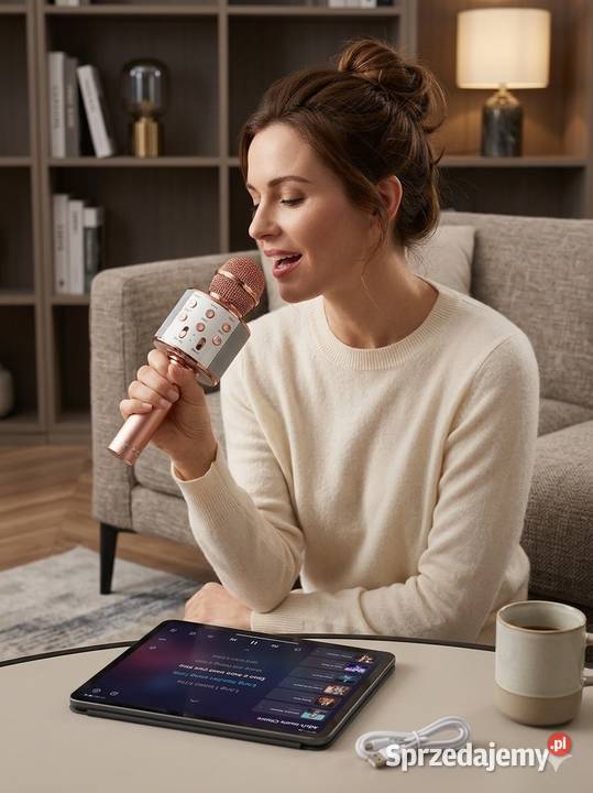 Mikrofon karaoke bezprzewodowy zabawka dziecka Łódź sprzedam