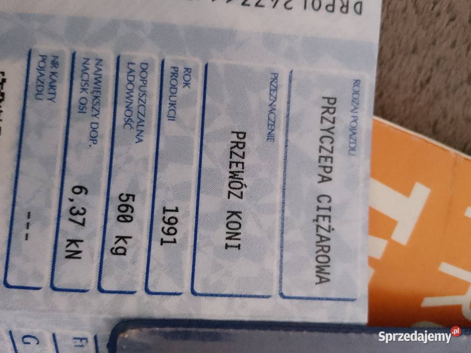Przyczepa do przewozu koni Do przewozu koni śląskie