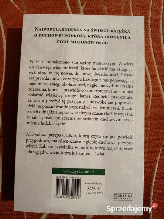 Niebiańska przepowiednia James Redfield Poznań sprzedam