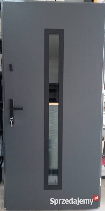Drzwi zewnętrzne antracyt 110x210