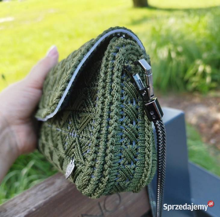 Haftowana torebka na łańcuszku ręcznie robiona 10cm Piotrków Trybunalski