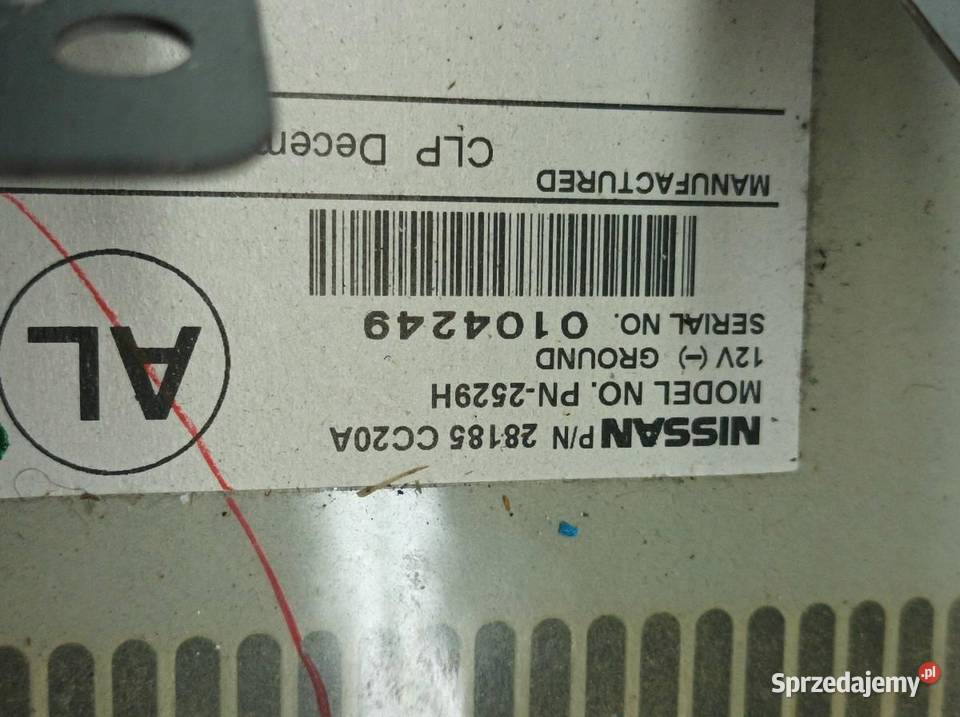 RADIO 28185CC20A Nissan Murano I 20032008 Z50 osobowe