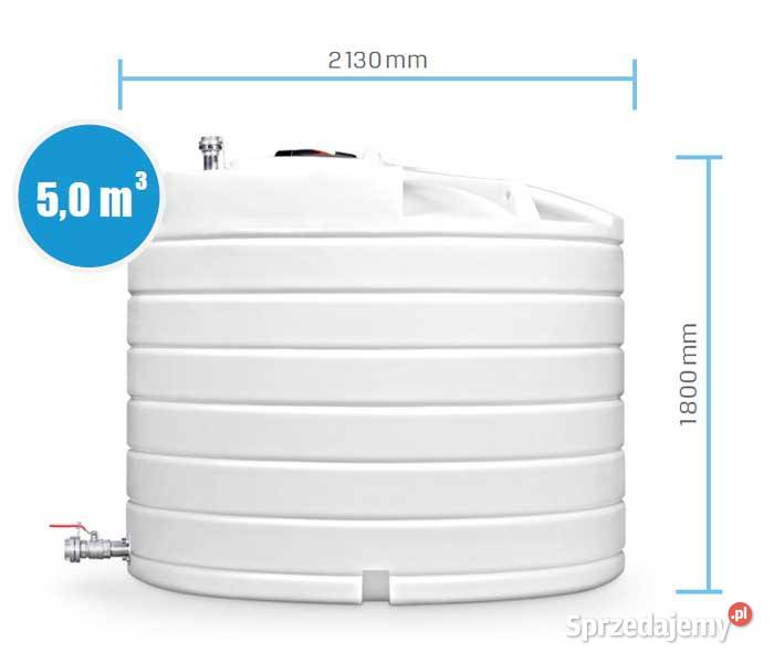 ZBIORNIK NAZIEMNY NA WODĘ PITNĄ 5000L z ATESTEM Opole